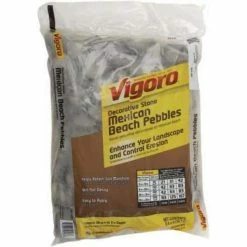 Vigoro 0.4 cu. ft. Bagged Mexican Beach Pebble Landscape Rock -Vigoro Shop vigoro bagged landscape rocks hdmbp3 30 1d 1000