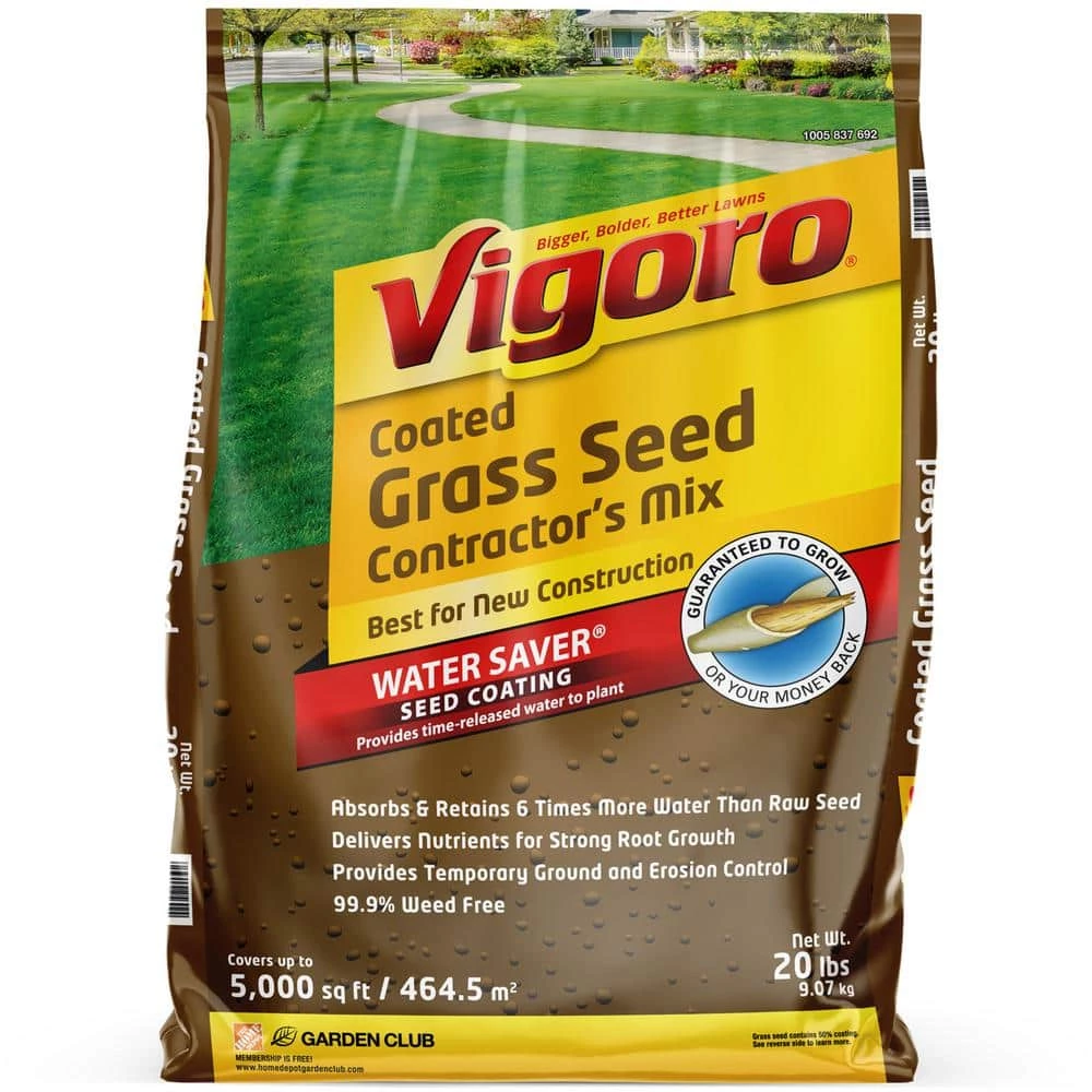 Vigoro 20 lbs. Contractor's Grass Seed Southern Mix with Water Saver Seed Coating 3 Vigoro 20 lbs. Contractor's Grass Seed Southern Mix with Water Saver Seed Coating