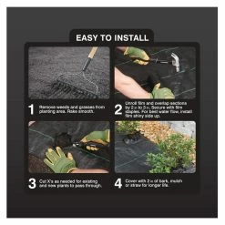 Vigoro 6 ft. x 100 ft. 3 oz. Woven Weed Barrier -Vigoro Shop vigoro landscape fabric 46613 4f 1000