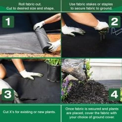 Vigoro 4 ft. x 50 ft. Point Bond Landscape Fabric 25 Vigoro 4 ft. x 50 ft. Point Bond Landscape Fabric -Vigoro Shop vigoro landscape fabric nmv04050b fa 1000