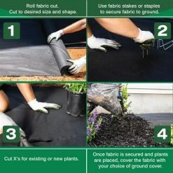 Vigoro 4 ft. x 200 ft. Point Bond Landscape Fabric -Vigoro Shop vigoro landscape fabric nmv04200b 44 1000