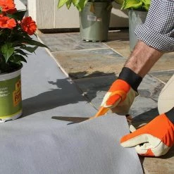 Vigoro 4 ft. x 100 ft. Matrix Grid Heavy-Duty Landscape Fabric (4-Pack) -Vigoro Shop vigoro landscape fabric vpnm410085 4pk 44 1000