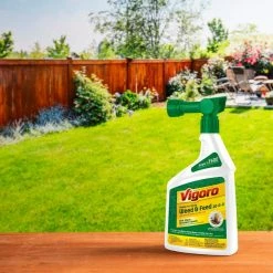 Vigoro 32 oz. 7,500 sq. ft. Spring Ready-to-Spray Concentrate Weed and Feed Lawn Fertilizer 19 Vigoro 32 oz. 7,500 sq. ft. Spring Ready-to-Spray Concentrate Weed and Feed Lawn Fertilizer -Vigoro Shop vigoro lawn fertilizers hg 52511 2 40 1000