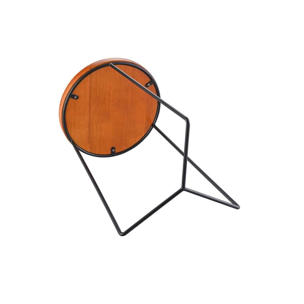 Vigoro 19 in. Triangle Base Wood Top Plant Stand 4 Vigoro 19 in. Triangle Base Wood Top Plant Stand - Image 2