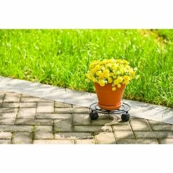 Vigoro 10 in. OPP Metal Wire Plant Caddy 10 Vigoro 10 in. OPP Metal Wire Plant Caddy -Vigoro Shop vigoro planter caddies 710266500 1f 1000