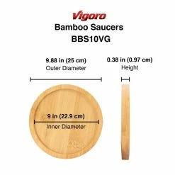 Vigoro 10 in. Bamboo Plant Saucer 11 Vigoro 10 in. Bamboo Plant Saucer -Vigoro Shop vigoro planter saucers bbs10vg 4f 1000