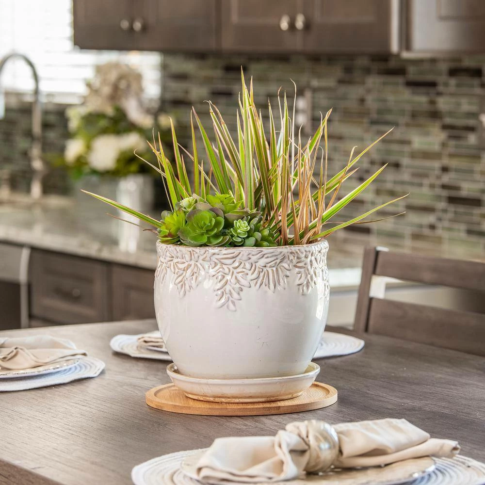 Vigoro 10 in. Bamboo Plant Saucer 8 Vigoro 10 in. Bamboo Plant Saucer - Image 6