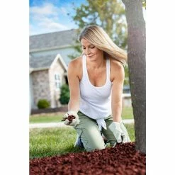 Vigoro 37.5 cu. ft. Red Recycled Rubber Mulch (25 Bags) -Vigoro Shop vigoro rubber mulch gn15rd25 fa 1000