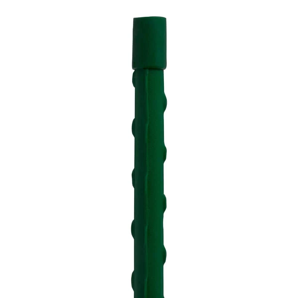 Vigoro 8 ft. Green Colored Steel Core Garden Stake 7 Vigoro 8 ft. Green Colored Steel Core Garden Stake - Image 5