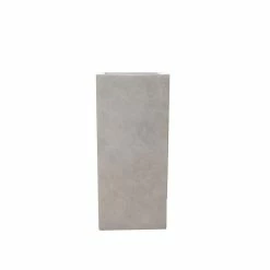 KANTE 20 in. H Square Weathered Concrete/Fiberglass Indoor Outdoor Modern Tall Planter -Vigoro Shop weathered concrete kante plant pots osf0002a c80021 2 4f 1000