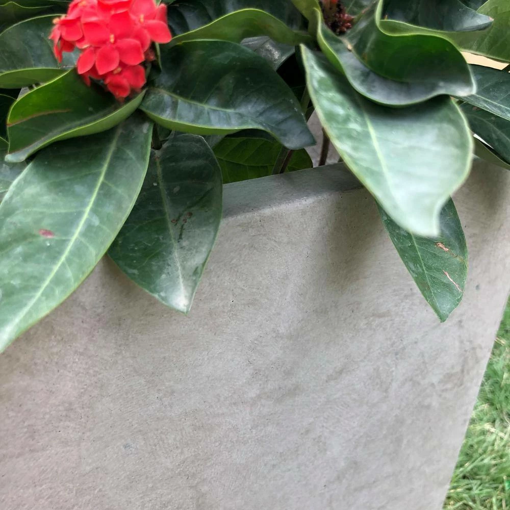 KANTE 31 in. L Rectangular Weathered Concrete/Fiberglass Indoor Outdoor Elegant Planter 9 KANTE 31 in. L Rectangular Weathered Concrete/Fiberglass Indoor Outdoor Elegant Planter - Image 7