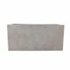 KANTE 31 in. Long Weathered Concrete Lightweight Durable Modern Rectangle Outdoor Planter
