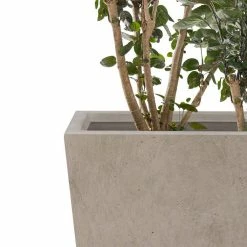 KANTE 24.4", 18" &15.7"H Weathered Finish Concrete Tall Planter Set of 3, Large Outdoor Indoor w/ Drainage Hole & Rubber Plug -Vigoro Shop weathered concrete kante plant pots rf2015017cde c80021 2 4f 1000