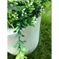 KANTE 12.9 in. Dia, Pure White Lightweight Concrete Modern Cylinder Outdoor Planter -Vigoro Shop white kante plant pots rc0119b c80011 44 1000