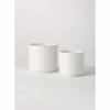 SULLIVANS White Ceramic Planter (Set of 2) -Vigoro Shop white sullivans plant pots cm2952 64 1000