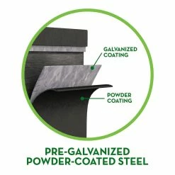 Vigoro Stand Up Steel Raised Garden Planter with Liner -Vigoro Shop white vigoro elevated garden beds 82230hd 1f 1000