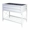 Vigoro Stand Up Steel Raised Garden Planter with Liner -Vigoro Shop white vigoro elevated garden beds 82230hd 64 1000