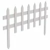 Vigoro 36 in. Wood Picket Garden Fence 1 Vigoro 36 in. Wood Picket Garden Fence -Vigoro Shop white vigoro garden fencing rc 74w 64 1000