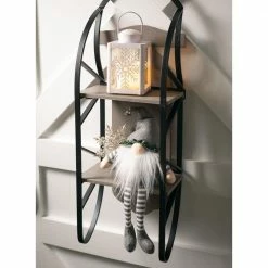 SULLIVANS 8.75 in. Snowflake Lantern with LED Pillar Candle -Vigoro Shop whites sullivans outdoor lanterns sea44233ln 1f 1000