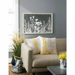 SULLIVANS Whitewashed Metal Flower Trug With Handles (Set of 2) -Vigoro Shop whitewashed sullivans plant pots met1699 4f 1000